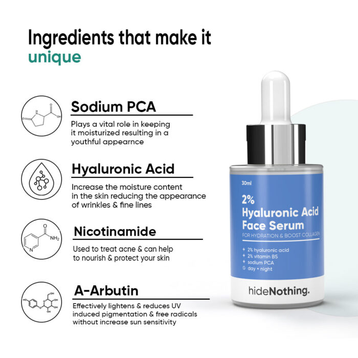 2% Hyaluronic Acid Face Serum - 30ml