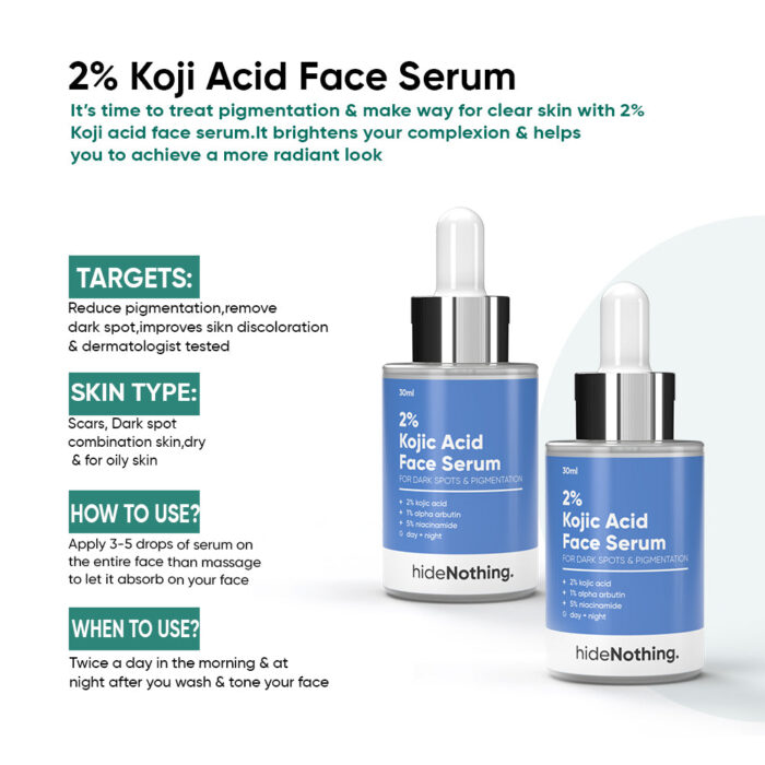 2% Kojic Acid Serum Combo - 30ml