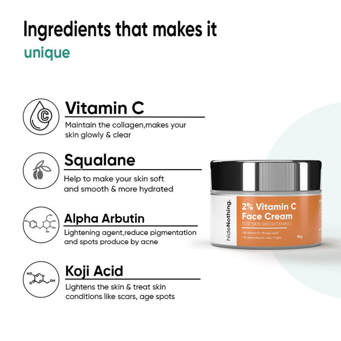 2% Vitamin C Face Cream - 30g