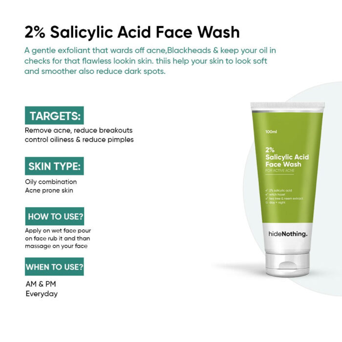 2% Salicylic Acid Face Wash - 100ml