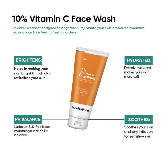 10% Vitamin c Face Wash - 100ml