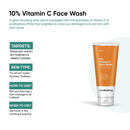 10% Vitamin c Face Wash - 100ml